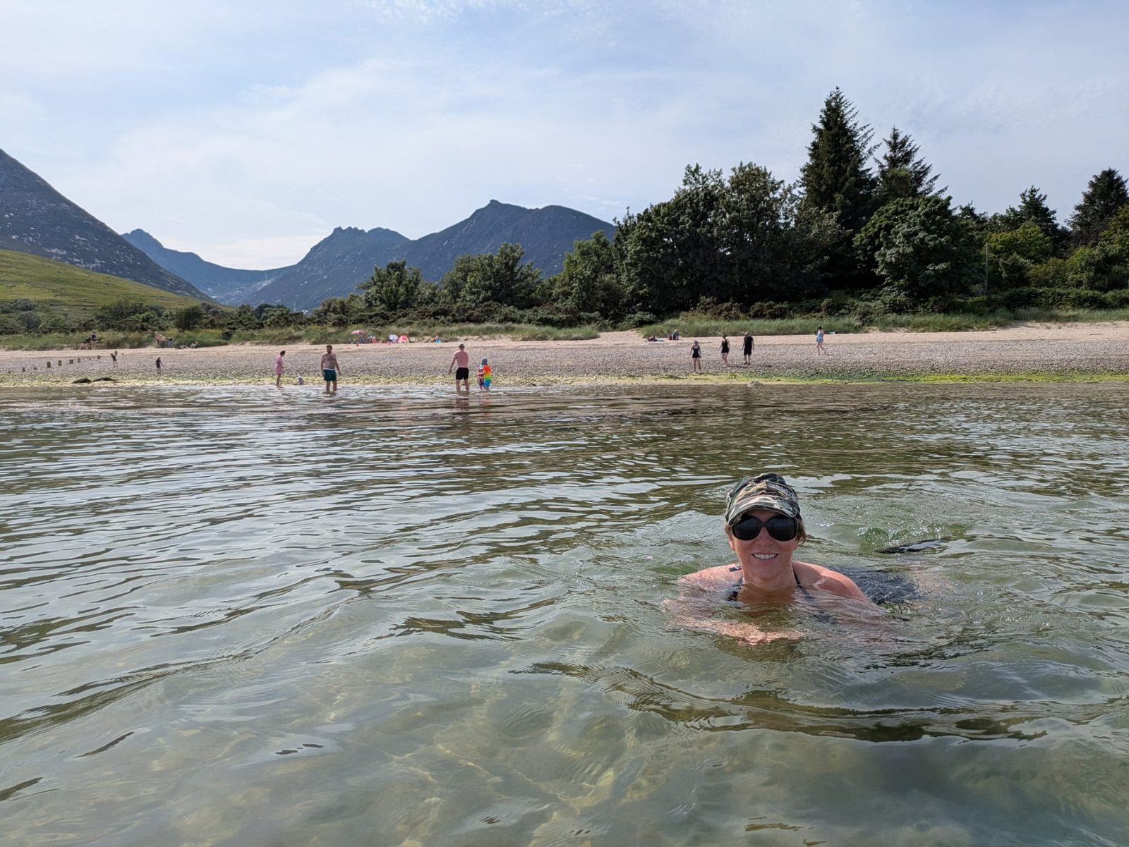 Swimming by the shore on Arran