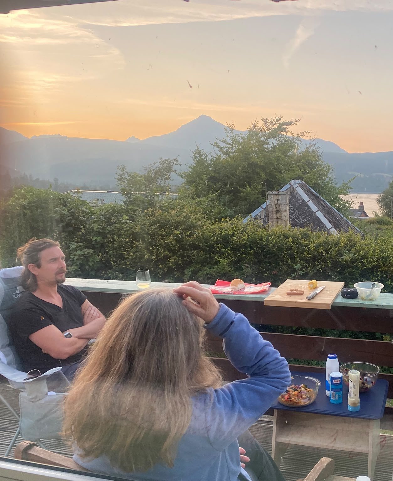 People spending time together outdoors on Arran